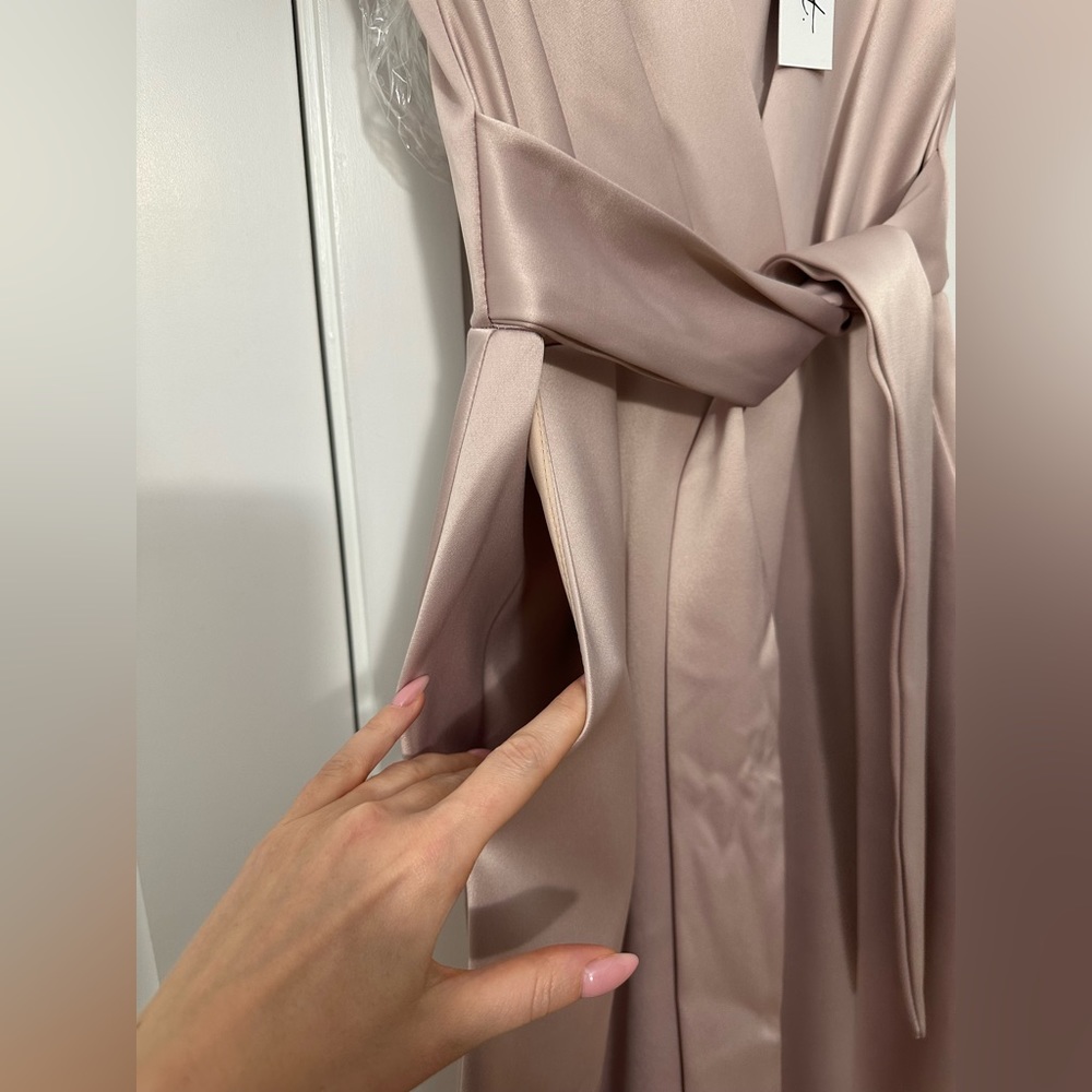 Closet London tie waist blush dress brand new - Picture 3 of 8